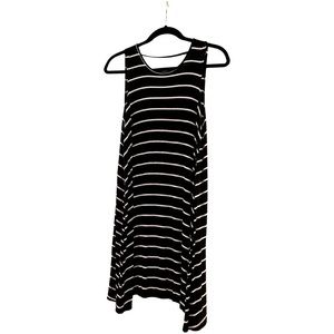 Billabong Black + White Striped Cover Up Dress Size Medium